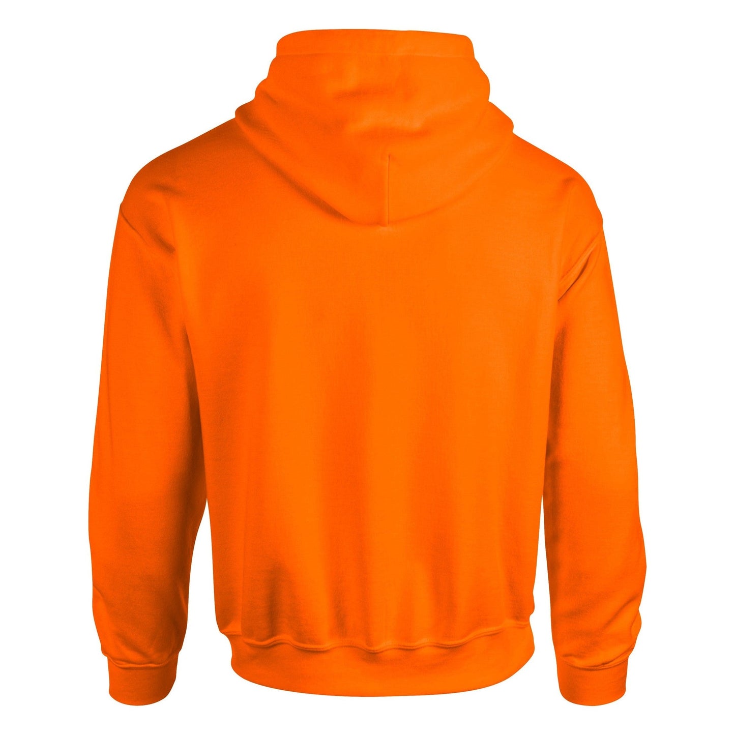 Gildan Heavy Blend Hooded Sweatshirt Safety Orange Double-Lined Hood S-3XL