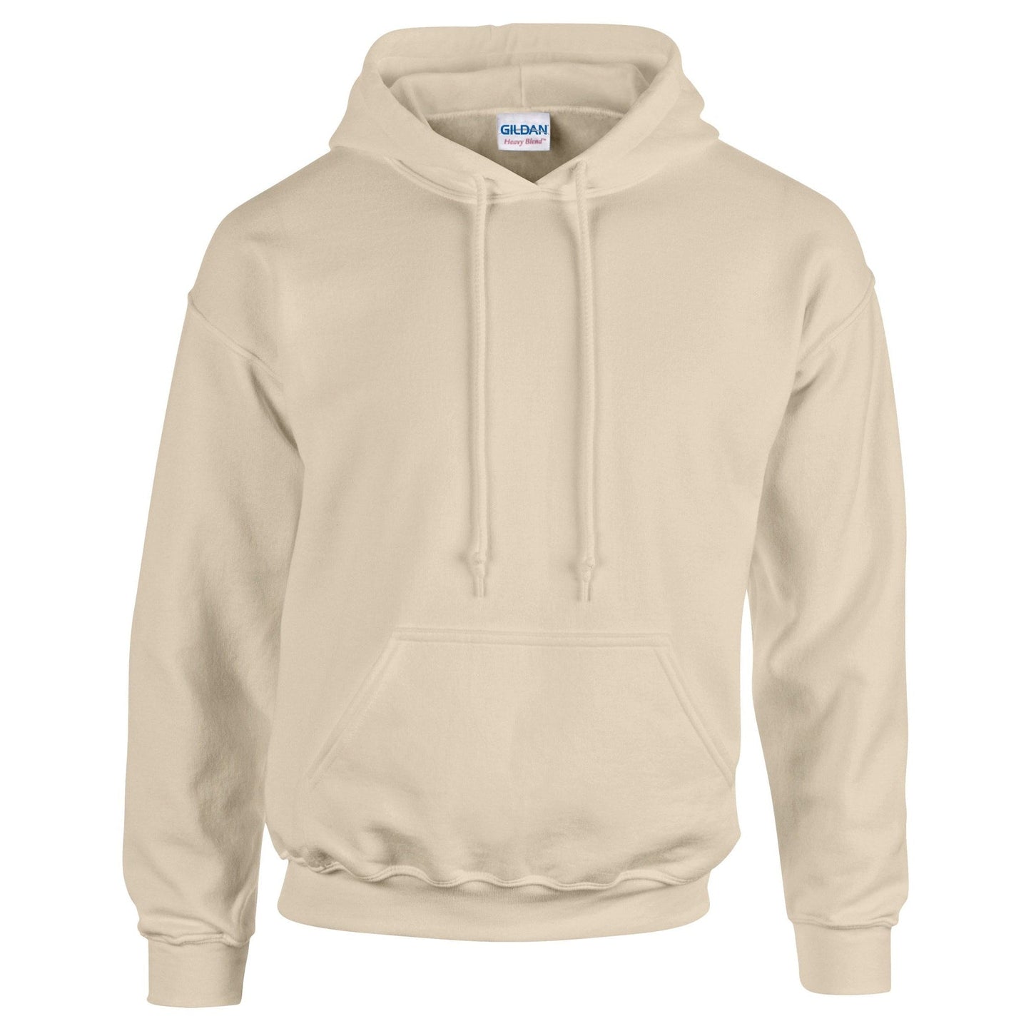 Gildan Heavy Blend Hooded Sweatshirt Sand Double-Lined Hood Size S-3XL