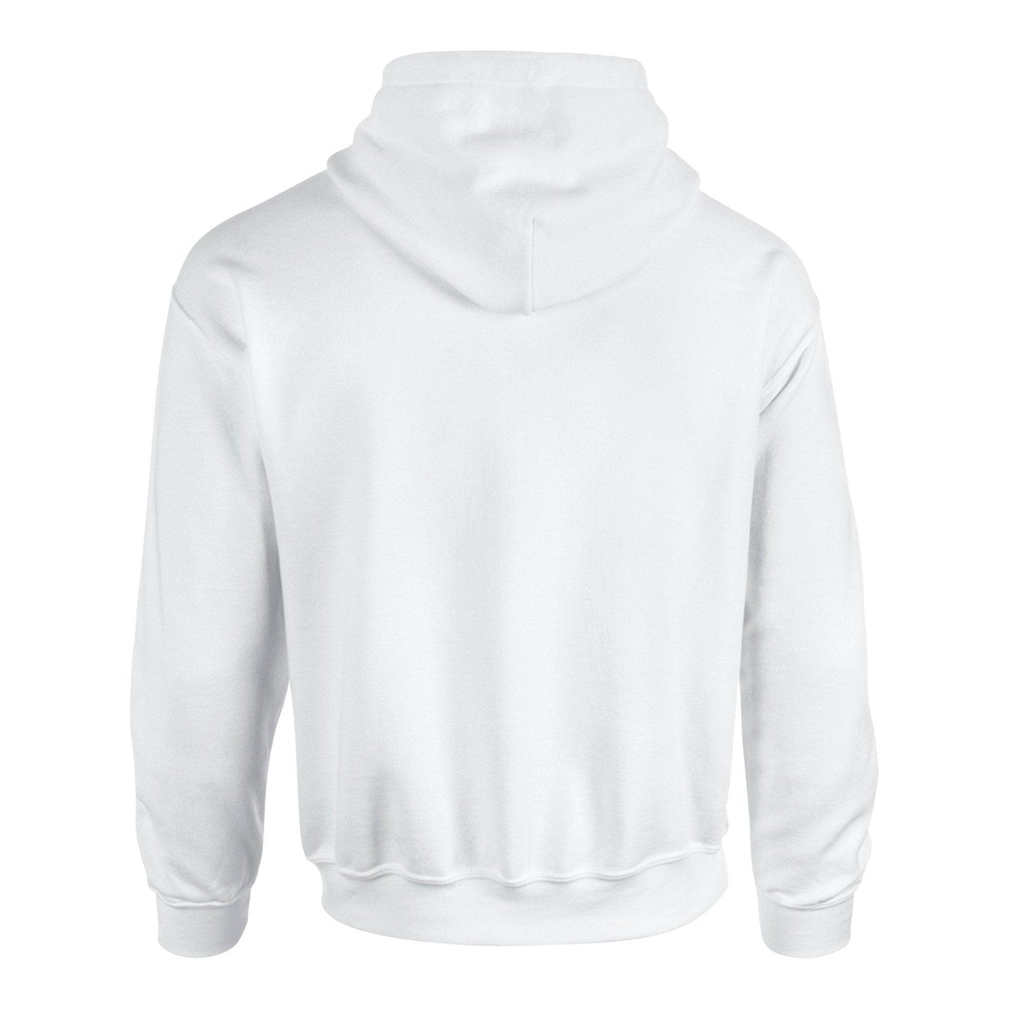 Gildan Heavy Blend Hooded Sweatshirt White Soft Cotton-Poly Fleece S-5XL