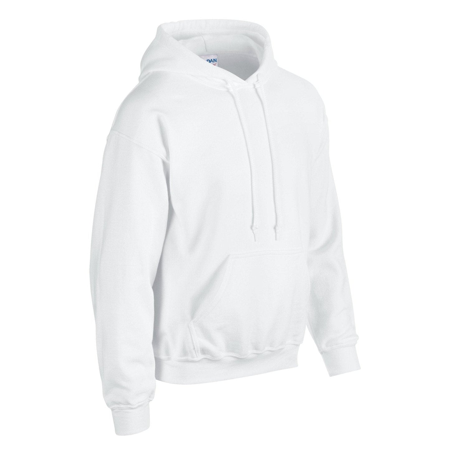 Gildan Heavy Blend Hooded Sweatshirt White Soft Cotton-Poly Fleece S-5XL