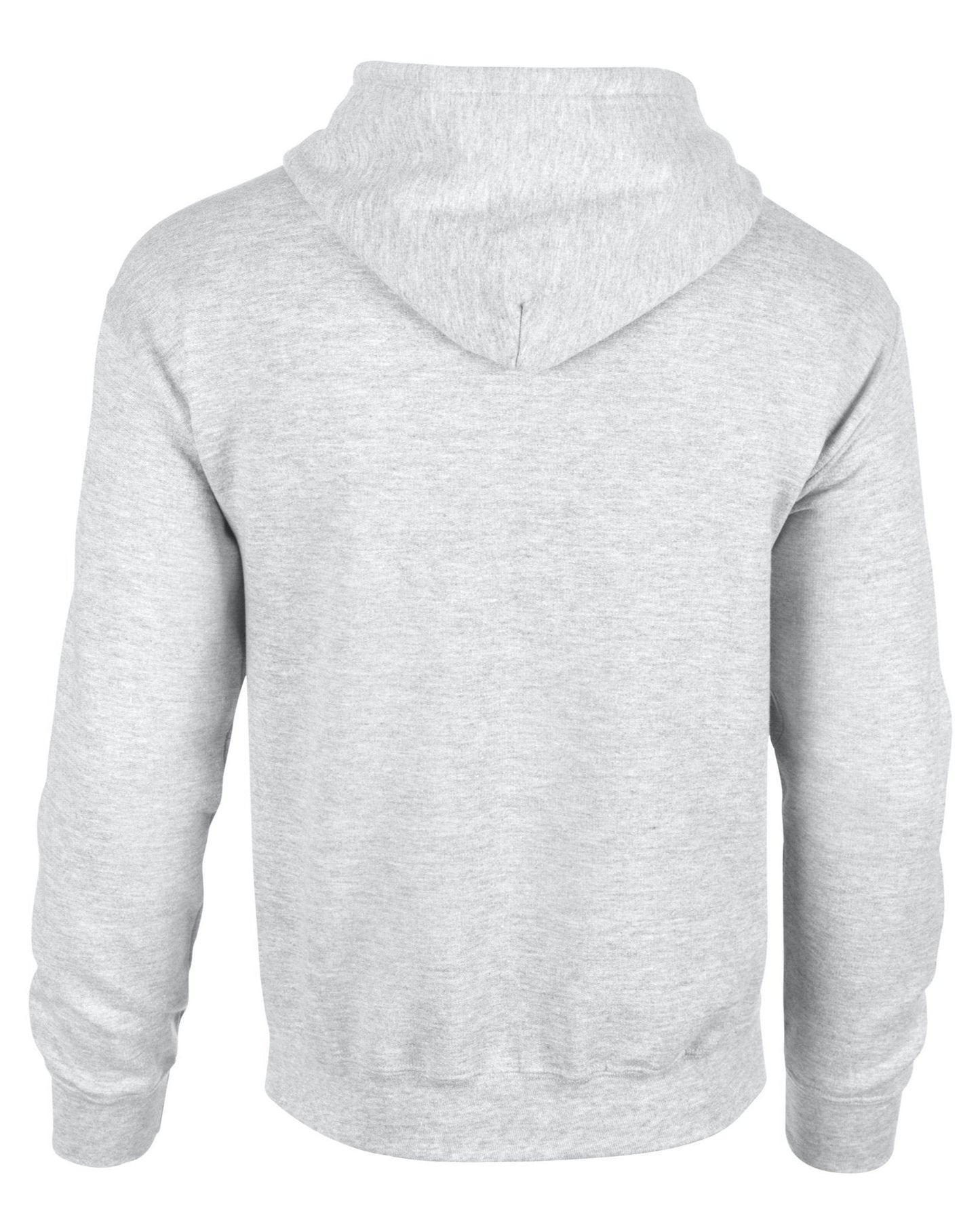 Gildan Heavy Blend Full Zip Hooded Sweatshirt Ash Unisex Pouch Pockets