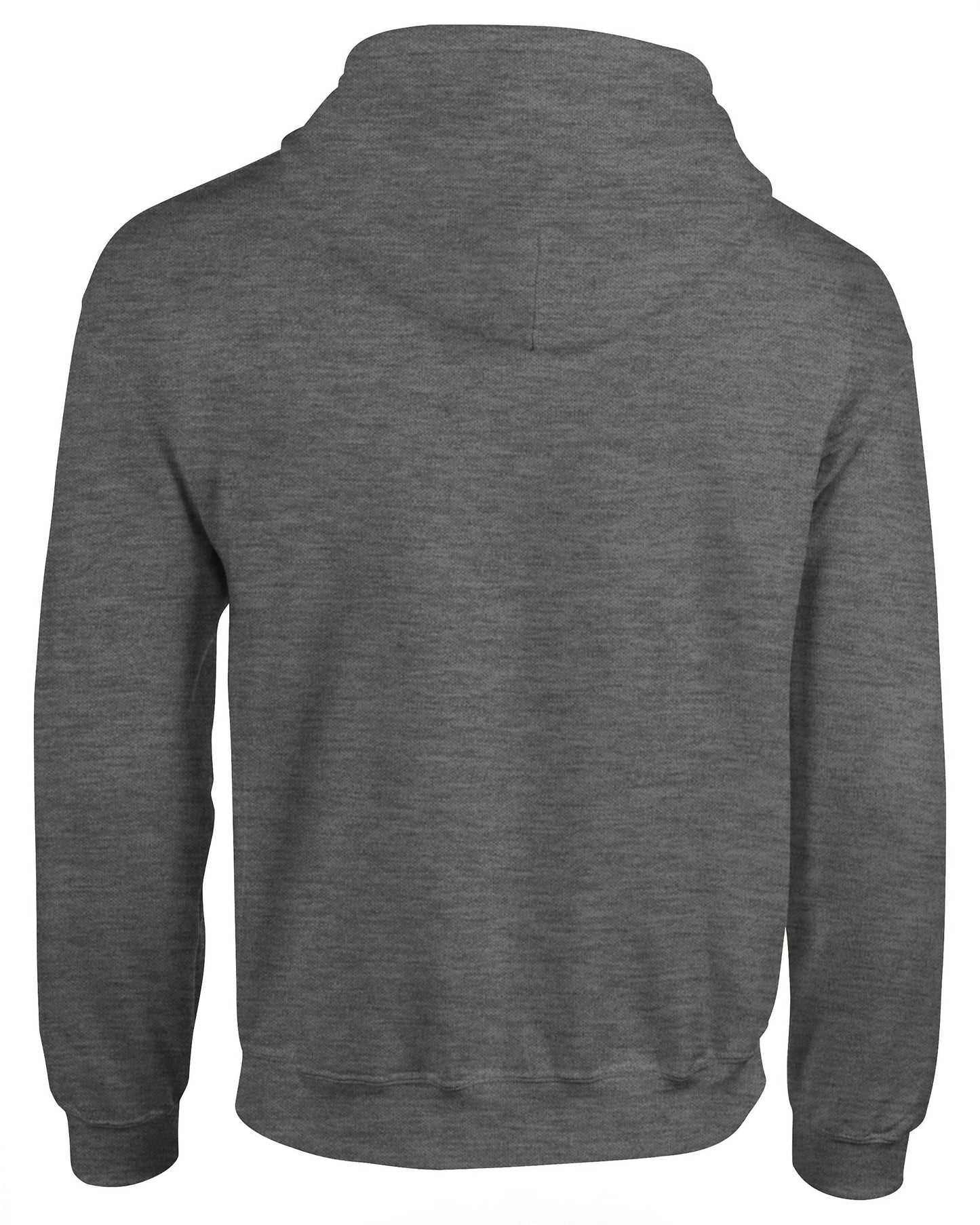 Gildan Heavy Blend Full Zip Hooded Sweatshirt Dark Heather Pouch Pockets