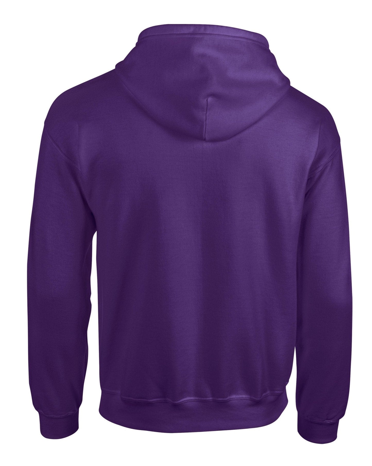Gildan Heavy Blend Full Zip Hooded Sweatshirt Purple Soft Fleece Unisex