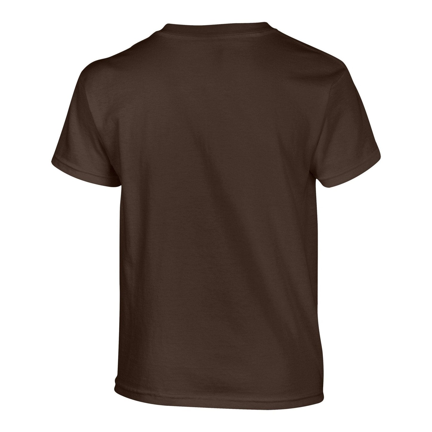 Gildan Heavy Cotton Youth T-Shirt Dark Chocolate Soft Durable Pre-Shrunk