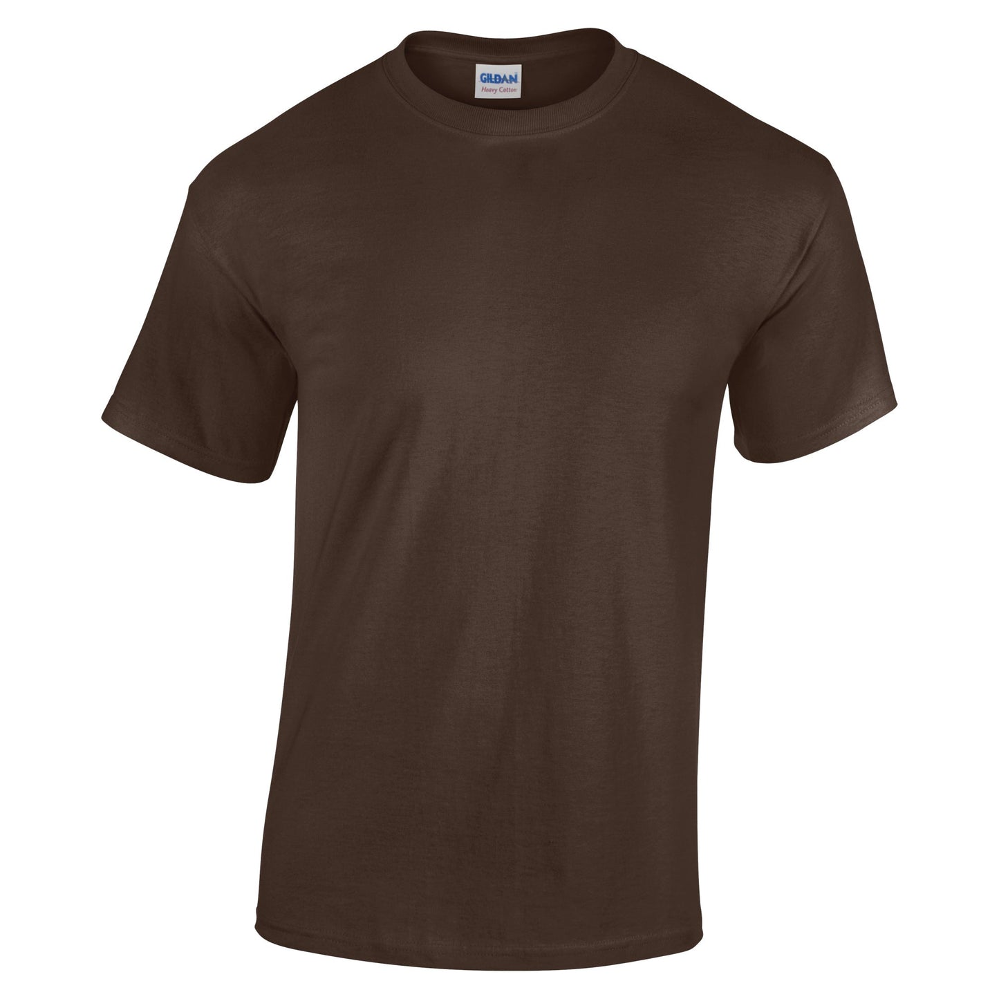 Gildan Heavy Cotton Youth T-Shirt Dark Chocolate Soft Durable Pre-Shrunk
