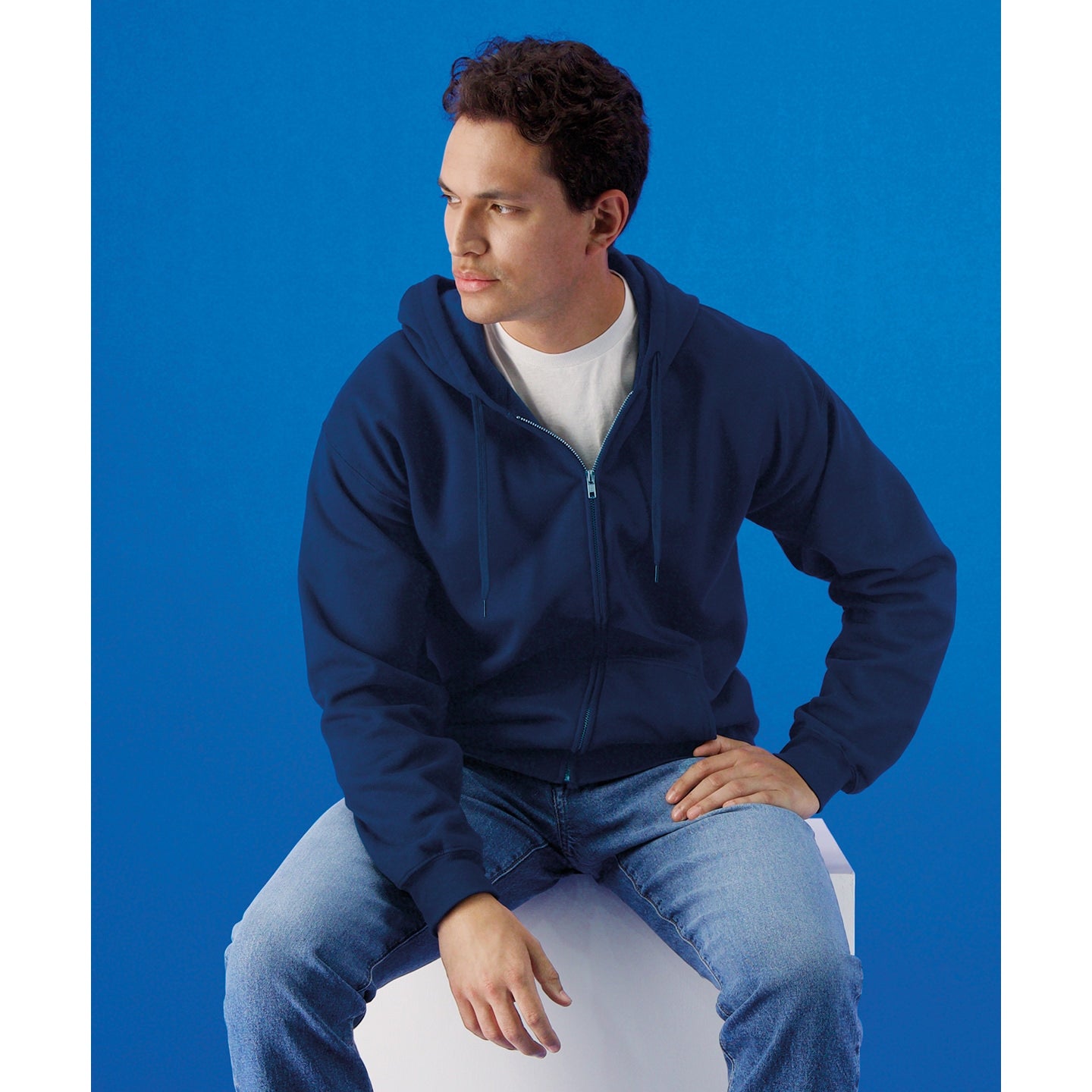 Gildan Softstyle Midweight Fleece Full-Zip Hooded Sweatshirt Adult Sizes