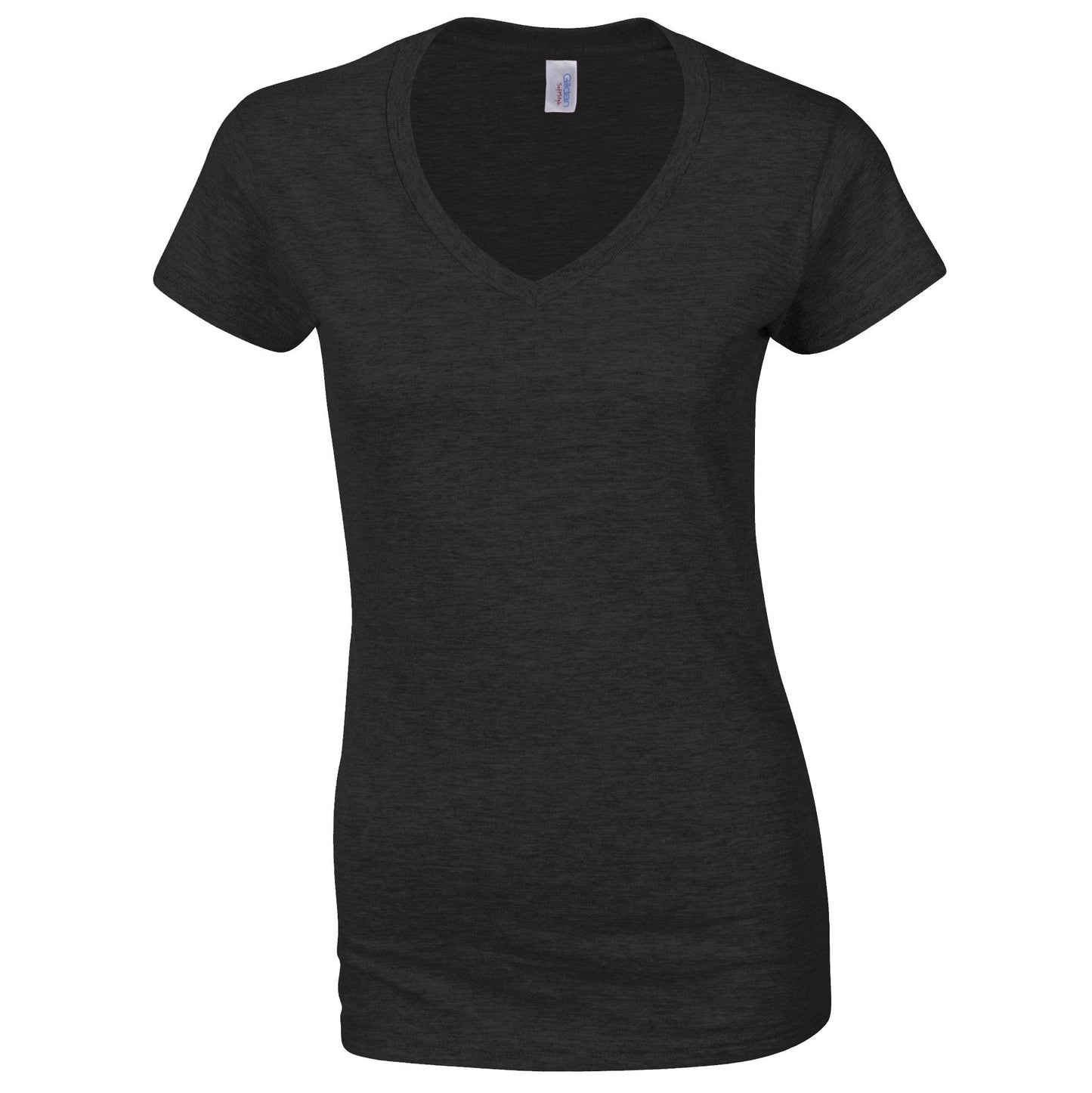 Gildan Softstyle Women's V-Neck T-Shirt Fitted Cotton Tee Various Sizes
