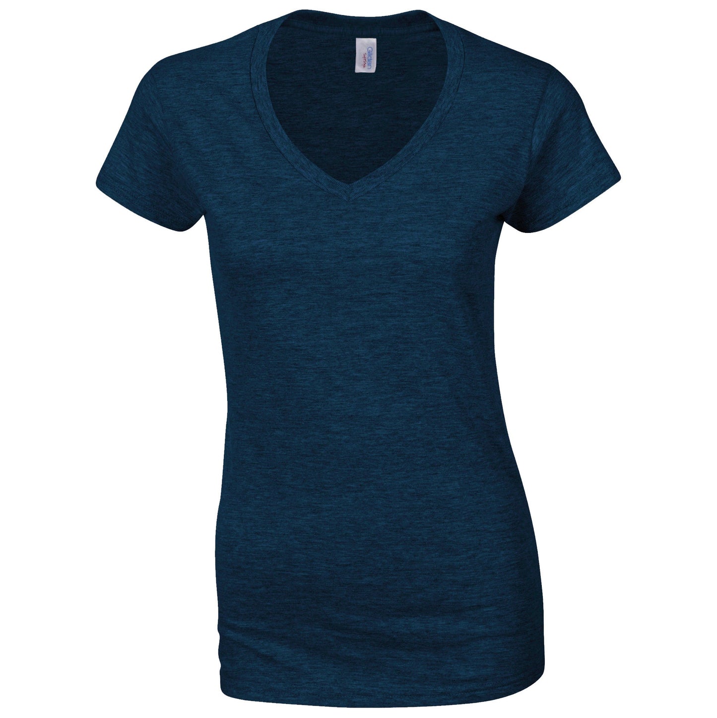 Gildan Softstyle Women's V-Neck T-Shirt Fitted Cotton Tee Various Sizes