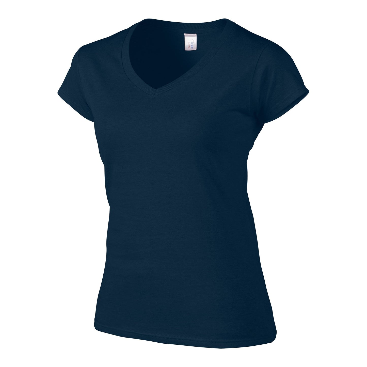 Gildan Softstyle Women's V-Neck T-Shirt Fitted Cotton Tee Various Sizes