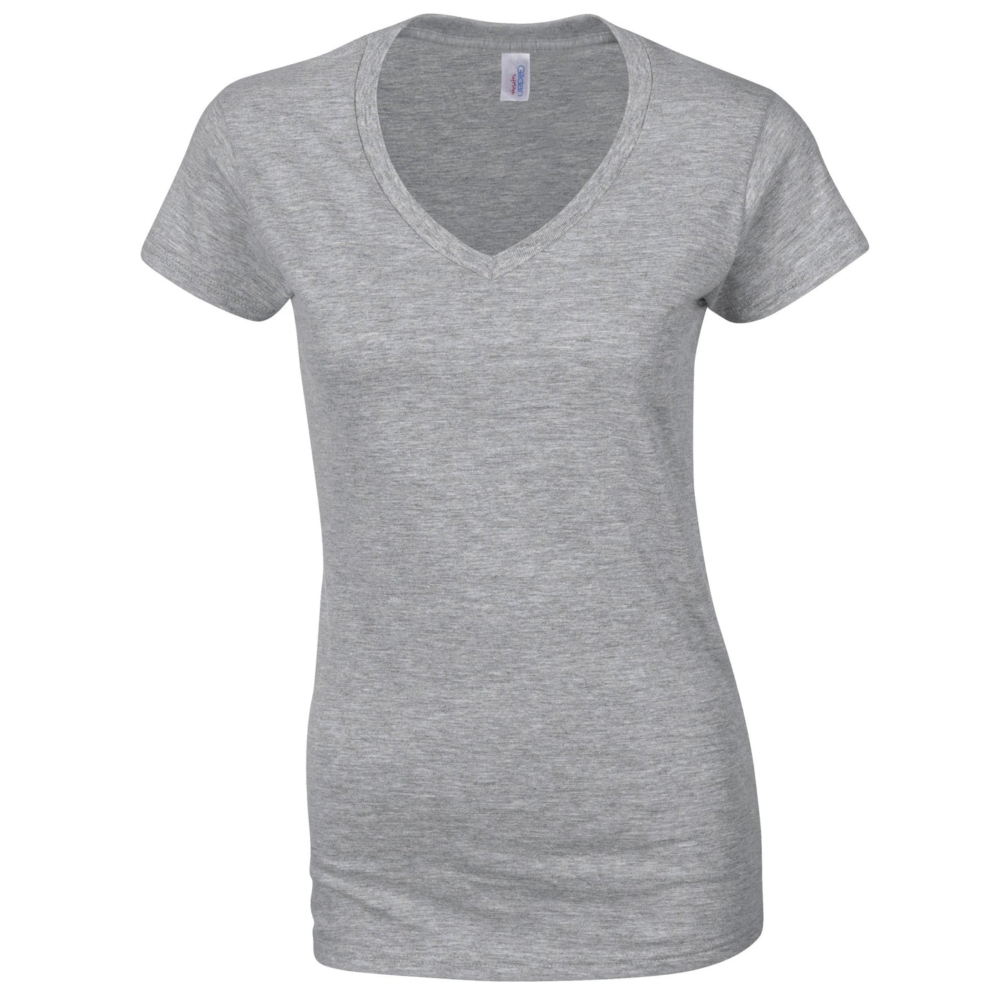Gildan Softstyle Women's V-Neck T-Shirt Fitted Cotton Tee Various Sizes