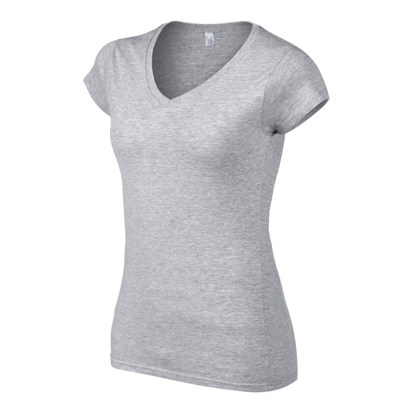 Gildan Softstyle Women's V-Neck T-Shirt Fitted Cotton Tee Various Sizes