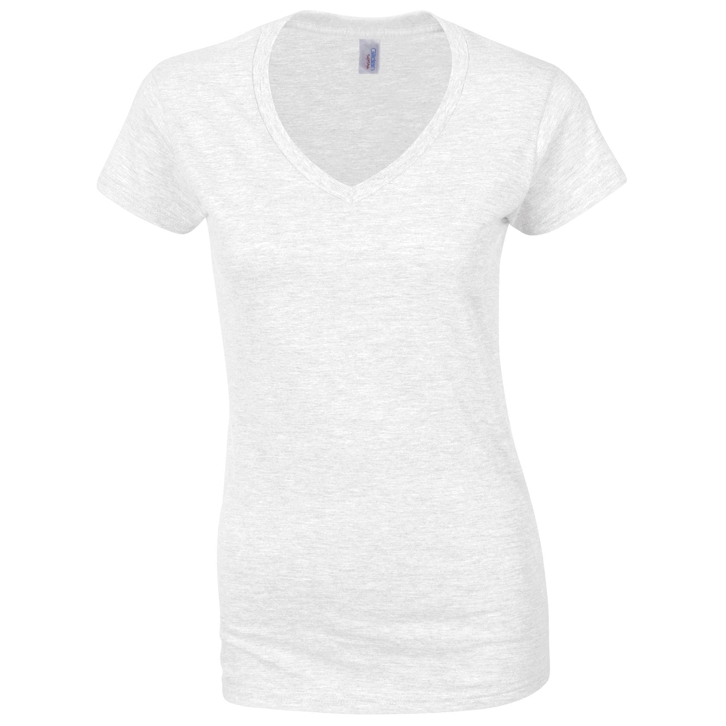 Gildan Softstyle Women's V-Neck T-Shirt Fitted Cotton Tee Various Sizes