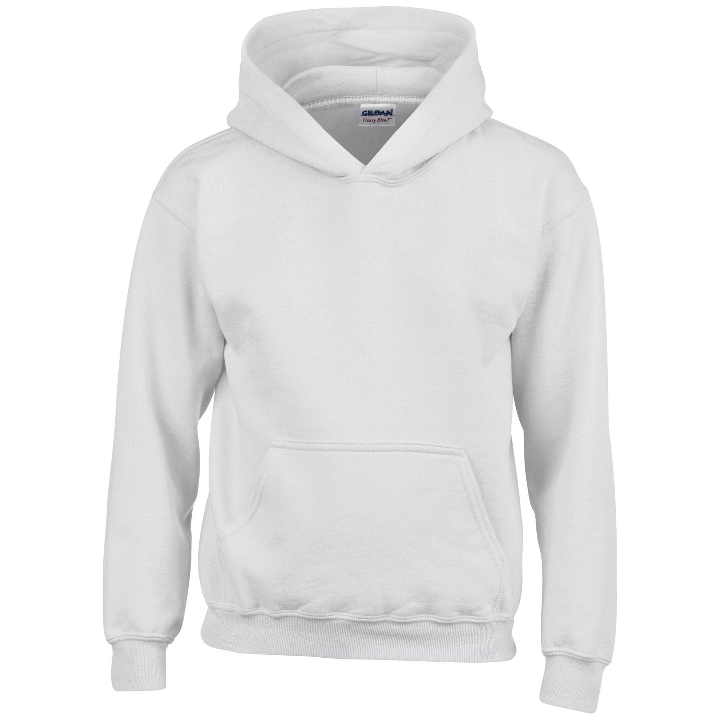 Gildan Heavy Blend Youth Hooded Sweatshirt 50/50 Cotton Polyester Pouch Pocket