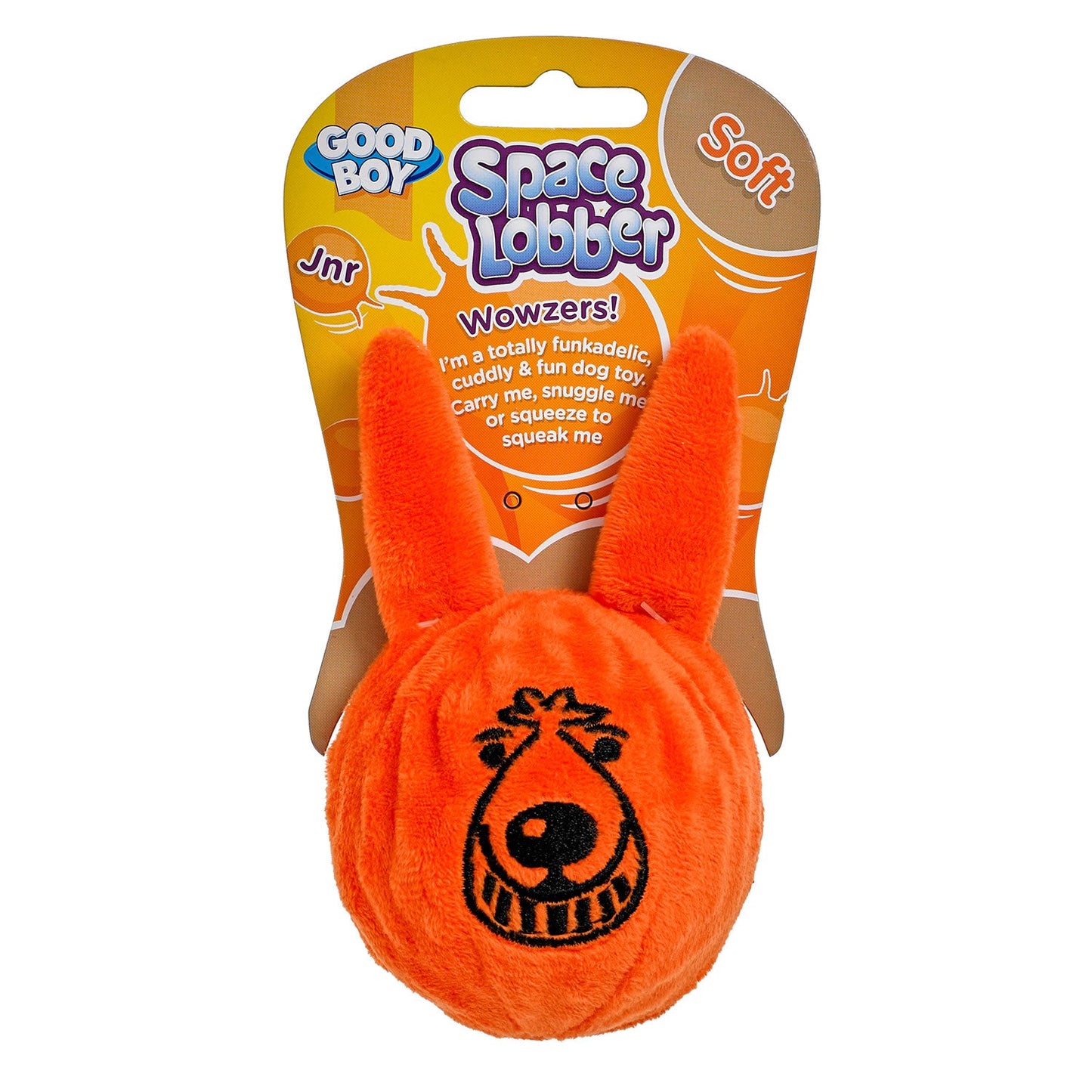 Good Boy Soft Space Lobber Dog Toy with Squeaker for Playtime Fun