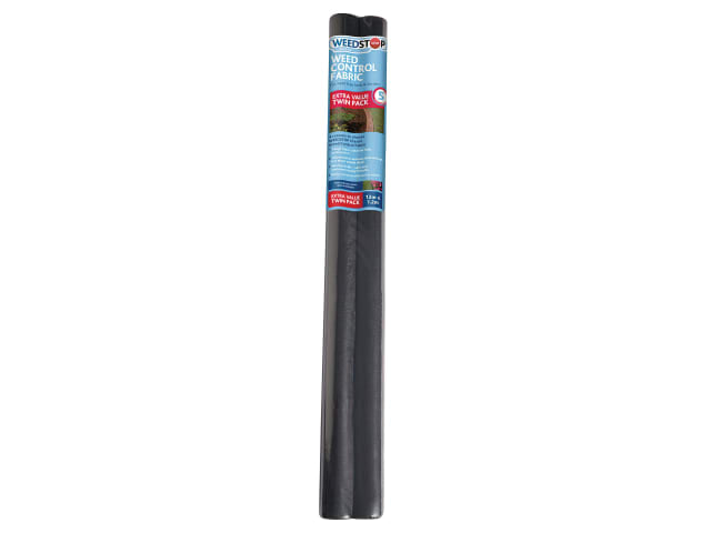 Gardman Weedstop Classic 12 x 1.0m Twin Pack Weed Control Fabric 5Year Guarantee