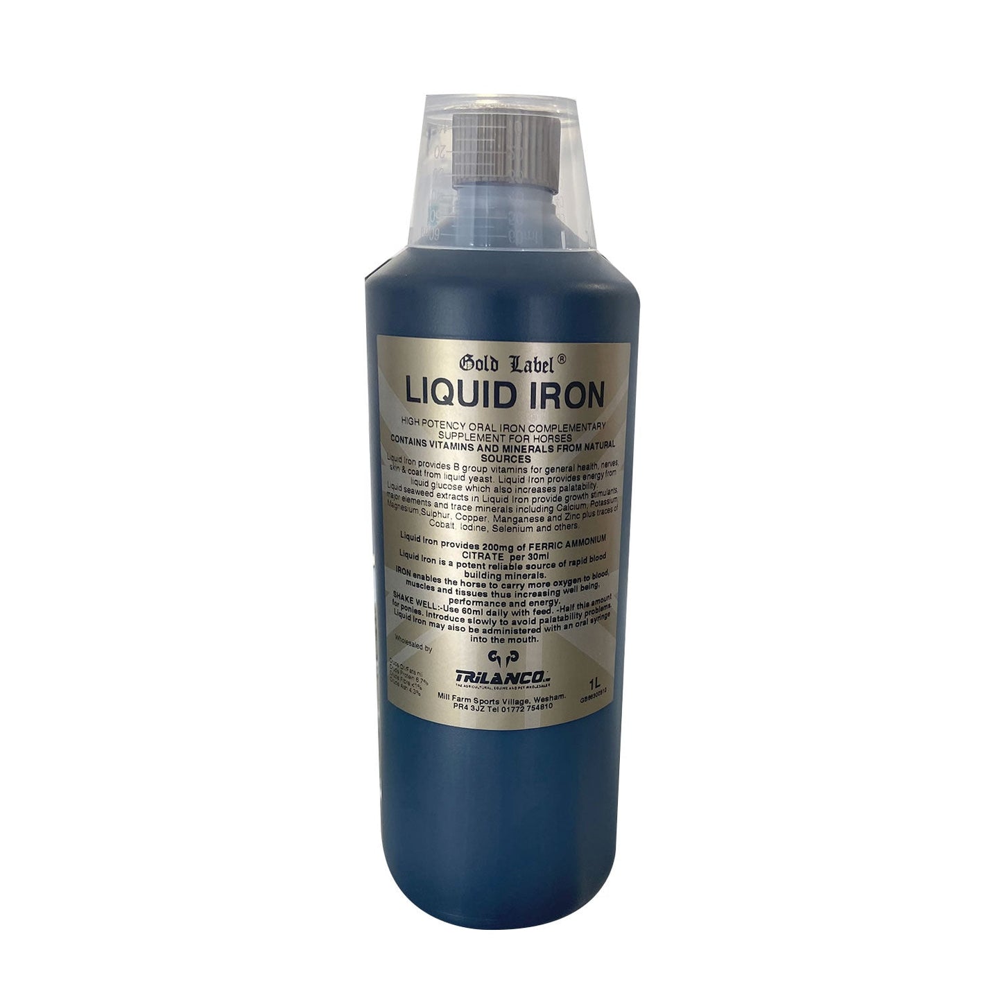Gold Label Liquid Iron Nutritional Supplement For Horses and Ponies