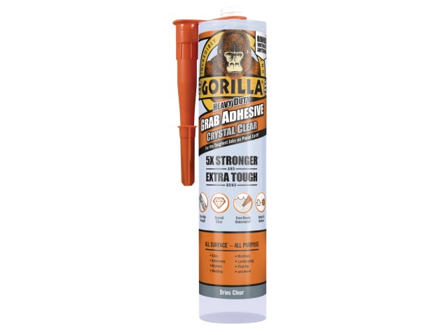 Gorilla Heavy-Duty Grab Adhesive Clear 270ml - Versatile Bonding Solution