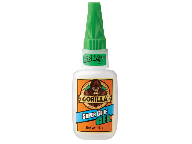 Gorilla Superglue Gel 15g Non-Run Control Formula Ideal for Vertical Surfaces