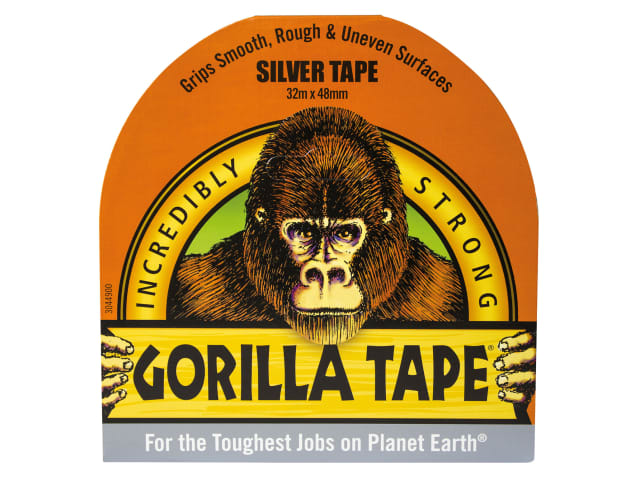 Gorilla Tape Silver 48mm x 32m Extra Strong Durable Repair Duct Tape