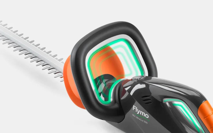 Flymo 18V UltraCut 500 Cordless Hedge Trimmer with 2.5Ah Battery Kit