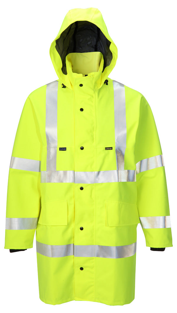 Gore-Tex Saturn Yellow Foul Weather Jacket Waterproof Windproof Breathable