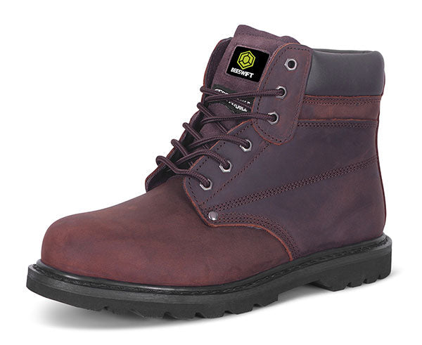 Beeswift Goodyear Welt Boot Steel Toe Cap Slip Resistant Heat Resistant Leather