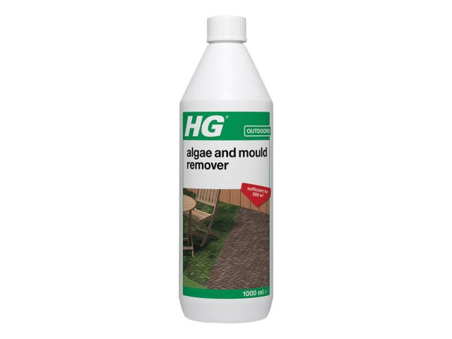 HG Algae and Mould Remover 1 Litre Effective Outdoor Cleaner for Patios & Walls