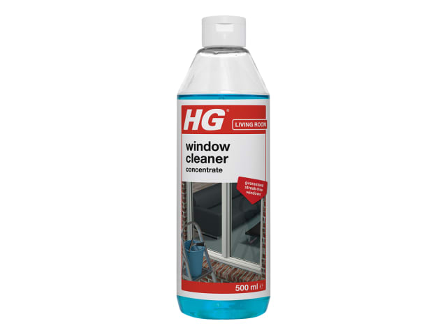 HG Window Cleaner Concentrate 500ml Streak-Free Ammonia-Free Super Concentrated