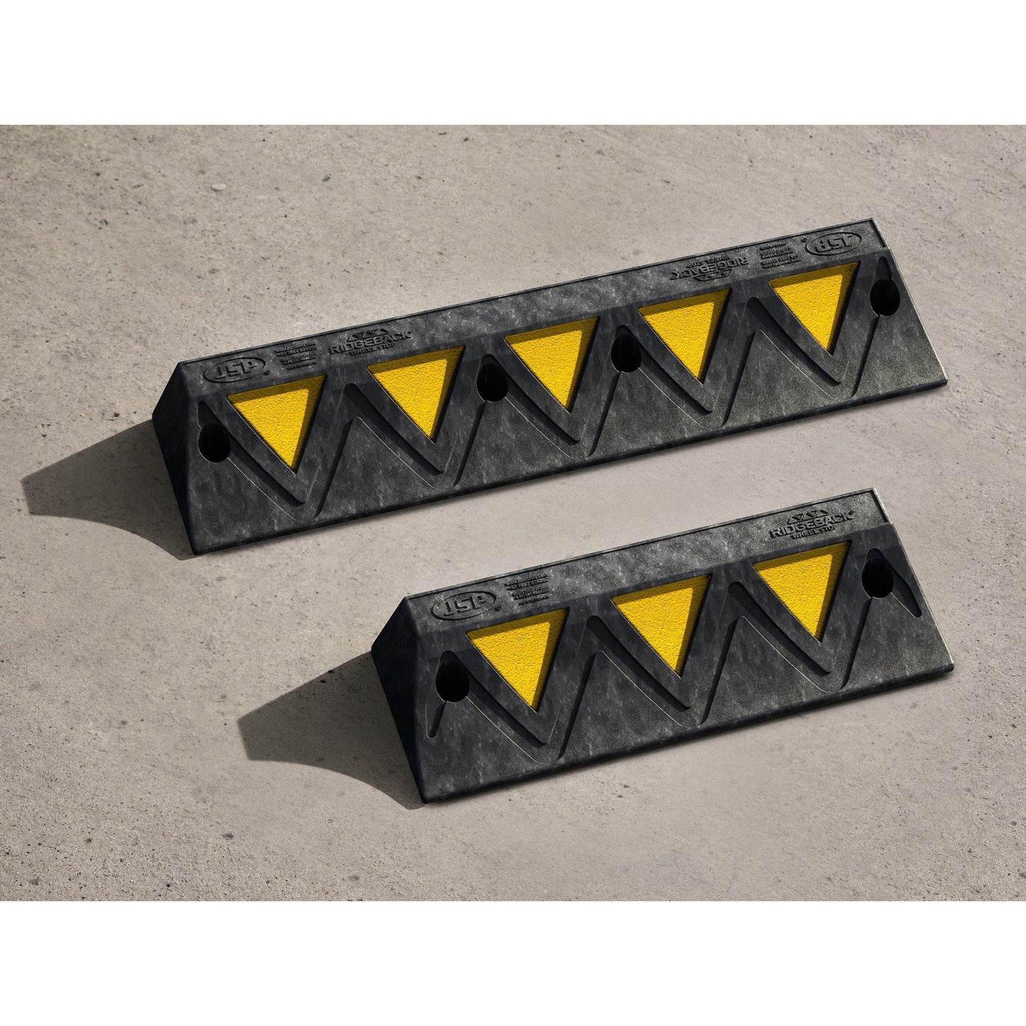 JSP Ridgeback Wheelstop 600mm Reflective Durable Recycled PVC Parking Stop