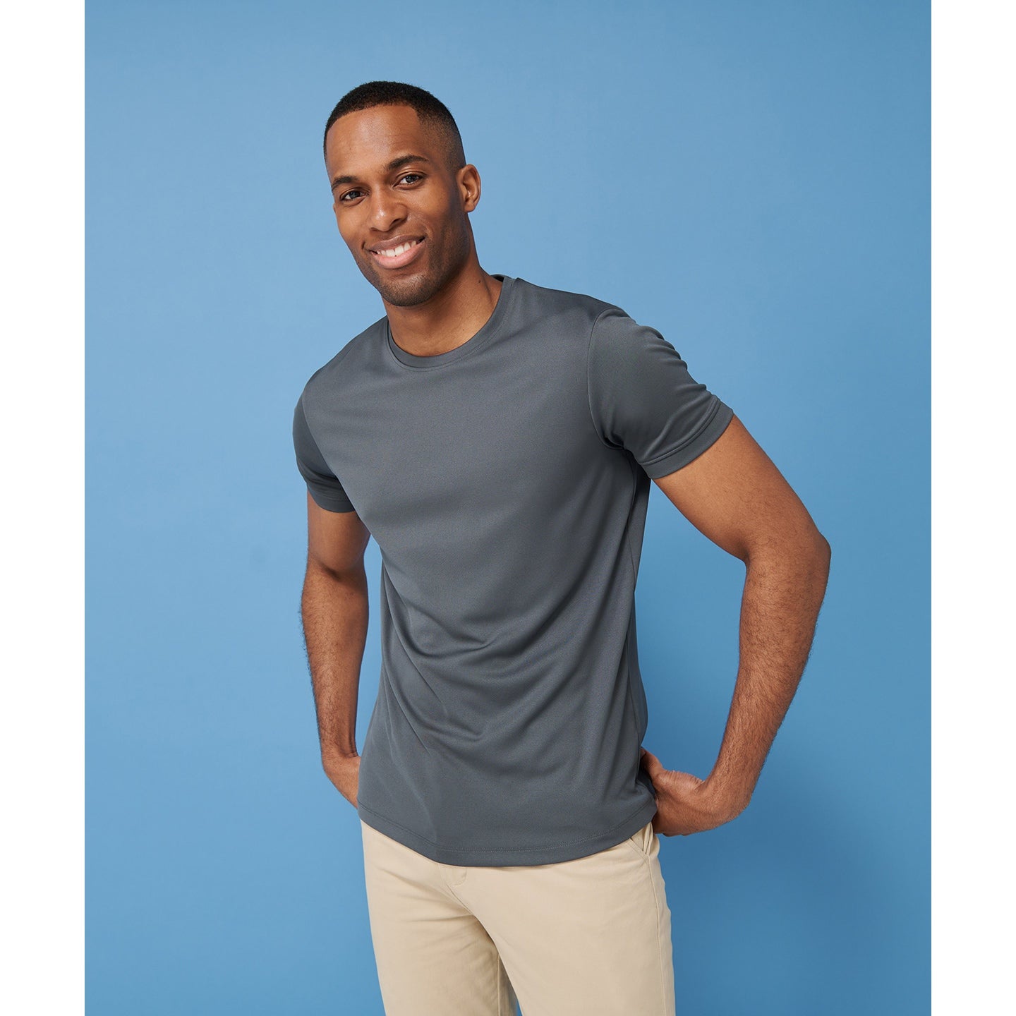 Henbury Hi Cool Performance T-Shirt Slim Fit Wicking Fabric Casual Tee