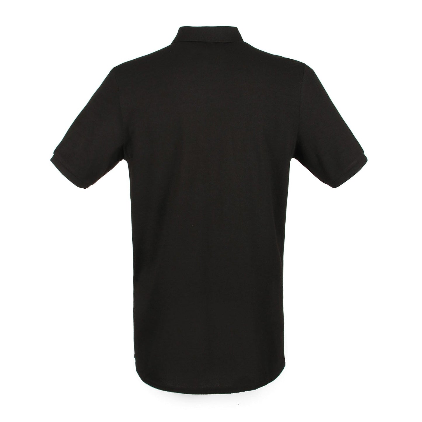 Henbury Micro-Fine PiquÃ© Polo Shirt Black Modern Fit Lightweight Cotton