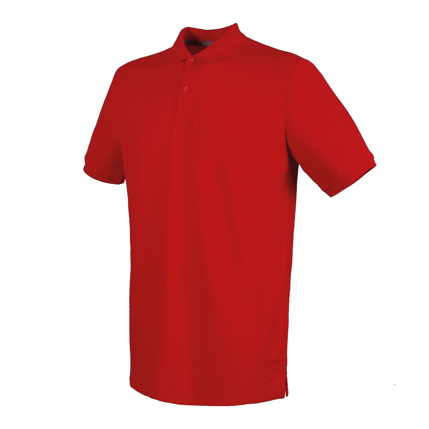 Henbury Micro-Fine PiquÃ© Polo Shirt Classic Red Modern Fit Lightweight Cotton
