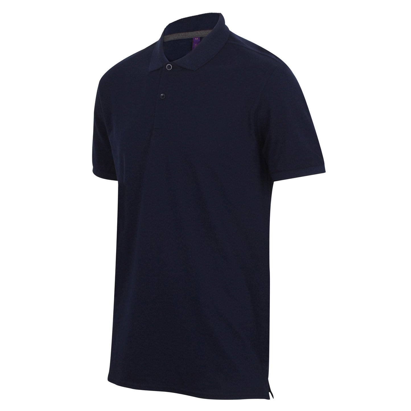 Henbury Micro-Fine PiquÃ© Polo Shirt Navy Modern Fit Lightweight Cotton