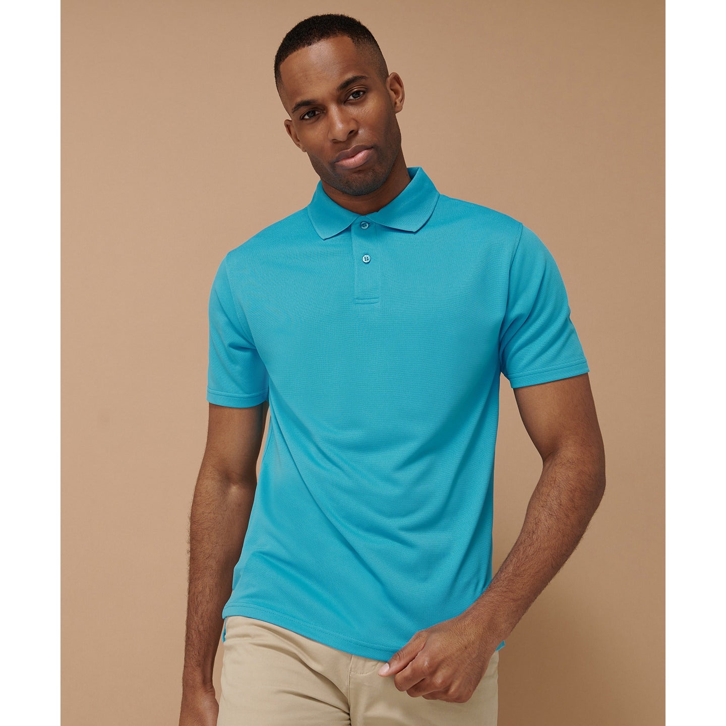 Henbury Coolplus Polo Shirt Charcoal Grey Wicking Performance Micro PiquÃ©
