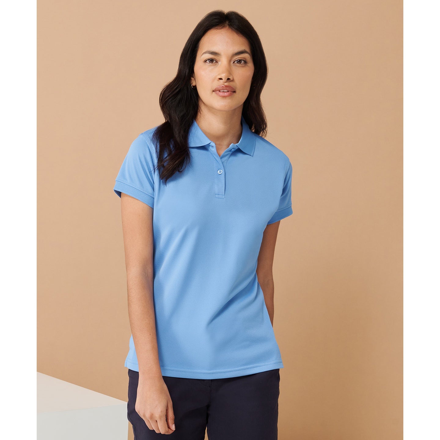 Henbury Women's Coolplus Polo Shirt Bright Jade Fitted Wicking Performance