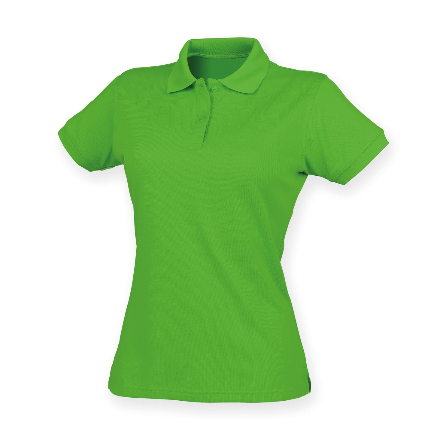 Henbury Women's Coolplus Polo Shirt Lime Green Fitted Wicking Performance Top