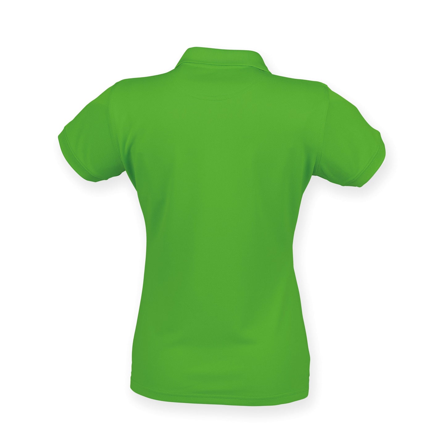 Henbury Women's Coolplus Polo Shirt Lime Green Fitted Wicking Performance Top