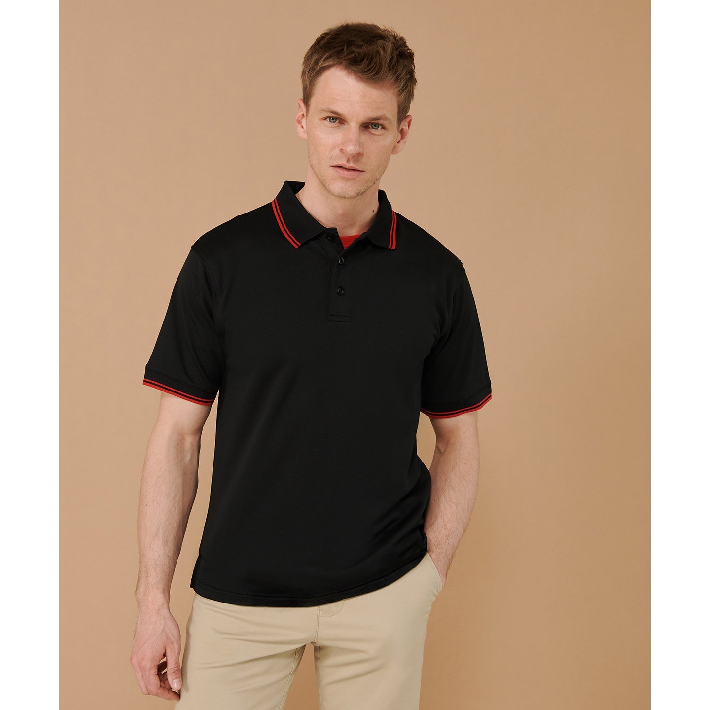Henbury Double Tipped Coolplus Polo Shirt Wicking Yarn Smart Casual Wear
