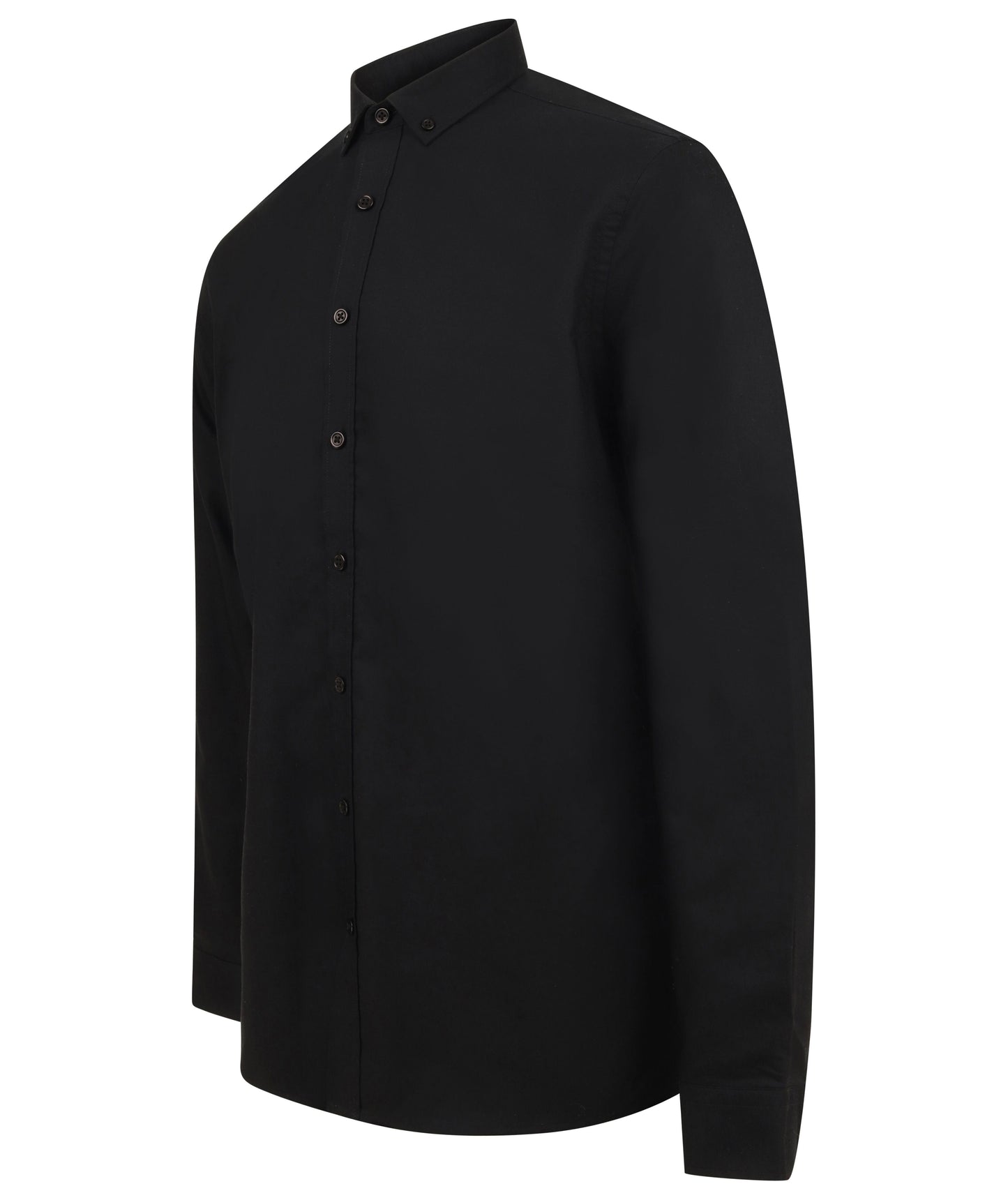Henbury Modern Long Sleeve Oxford Shirt Wrinkle Resistant Tag Free Fit Options