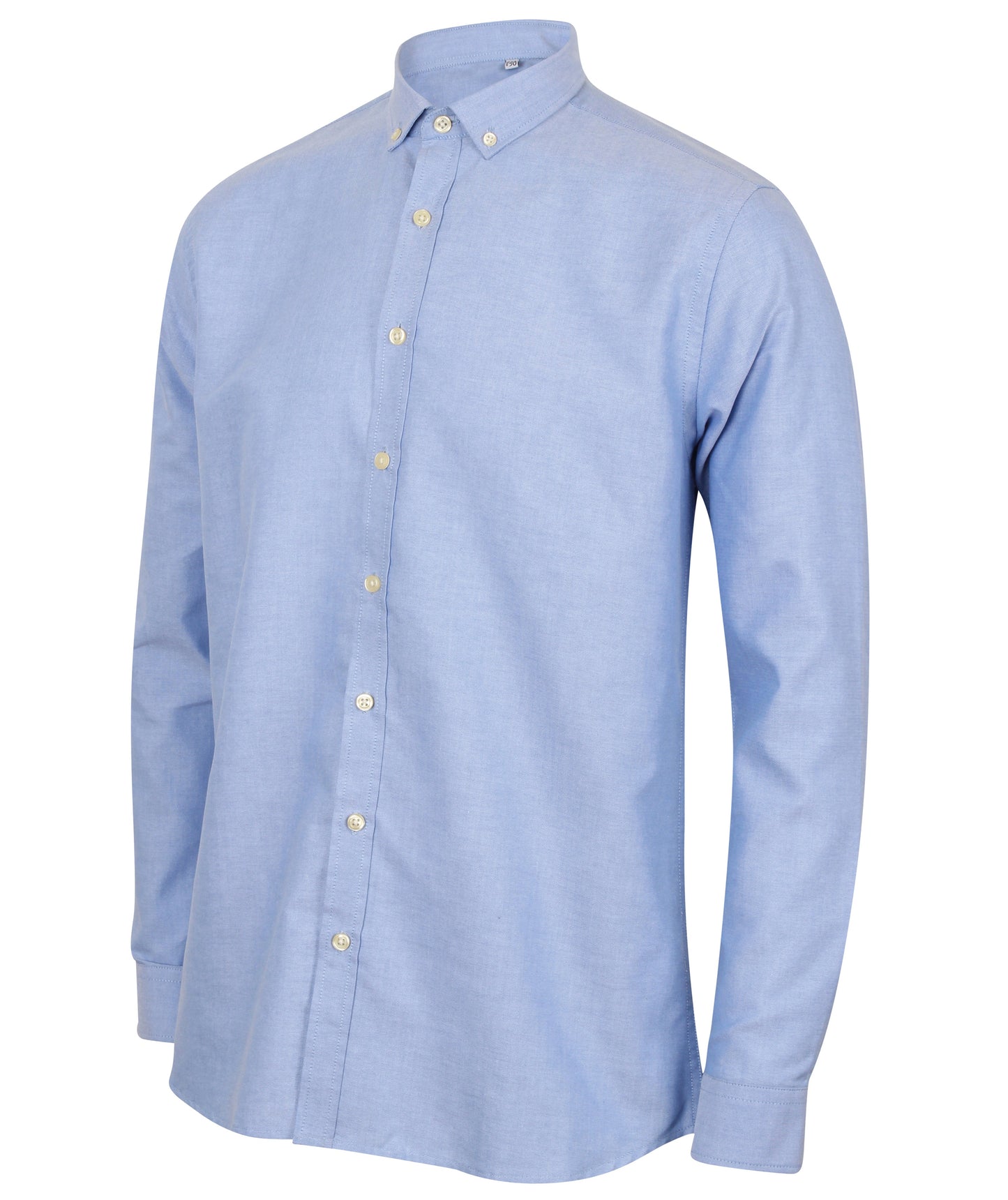 Henbury Modern Long Sleeve Oxford Shirt Wrinkle Resistant Tag Free Fit Options