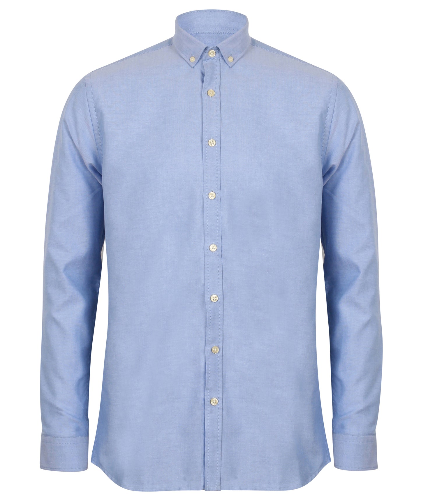 Henbury Modern Long Sleeve Oxford Shirt Wrinkle Resistant Tag Free Fit Options