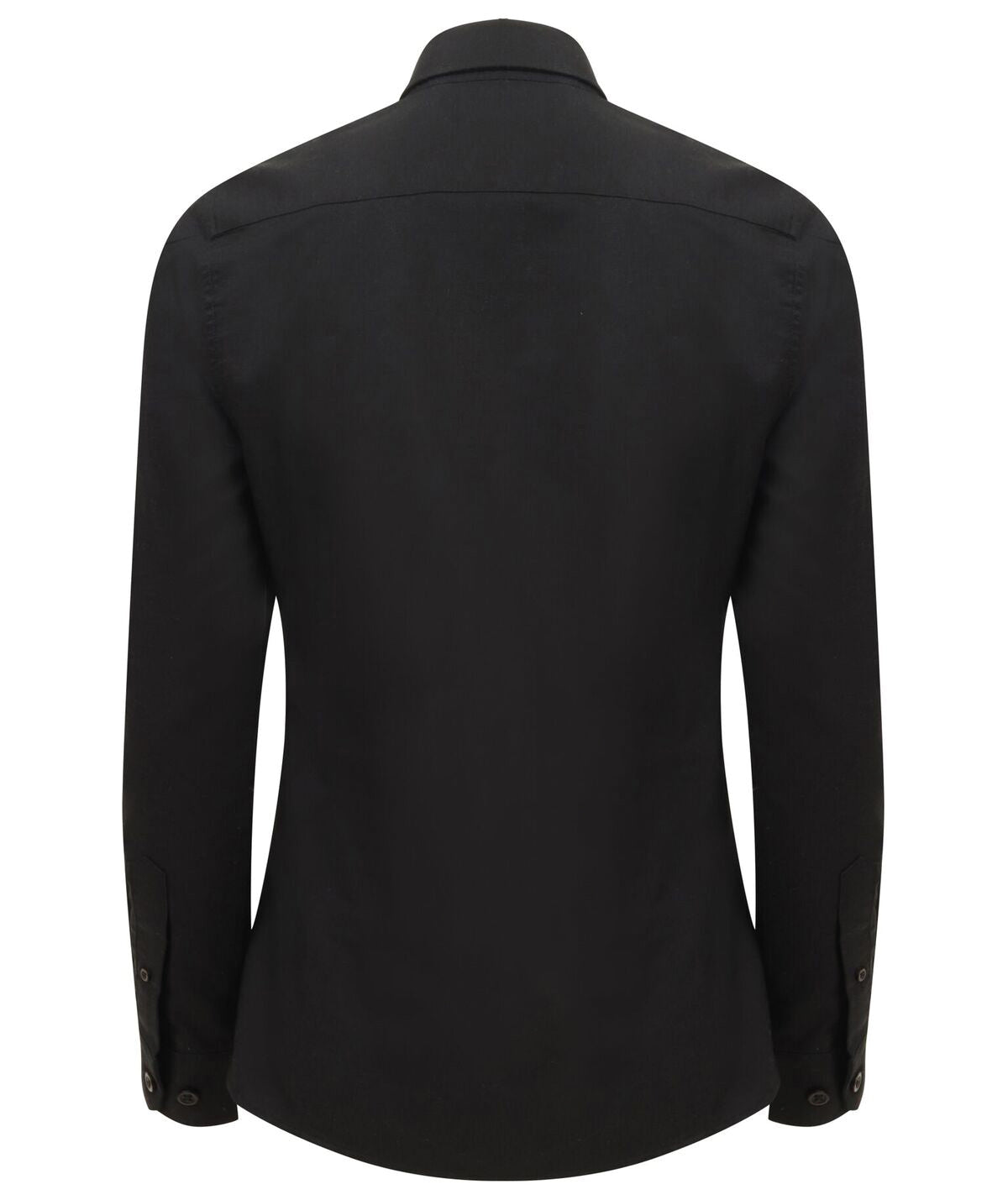 Henbury Women's Long Sleeve Oxford Shirt Fitted Wrinkle-Resistant Cotton Blend