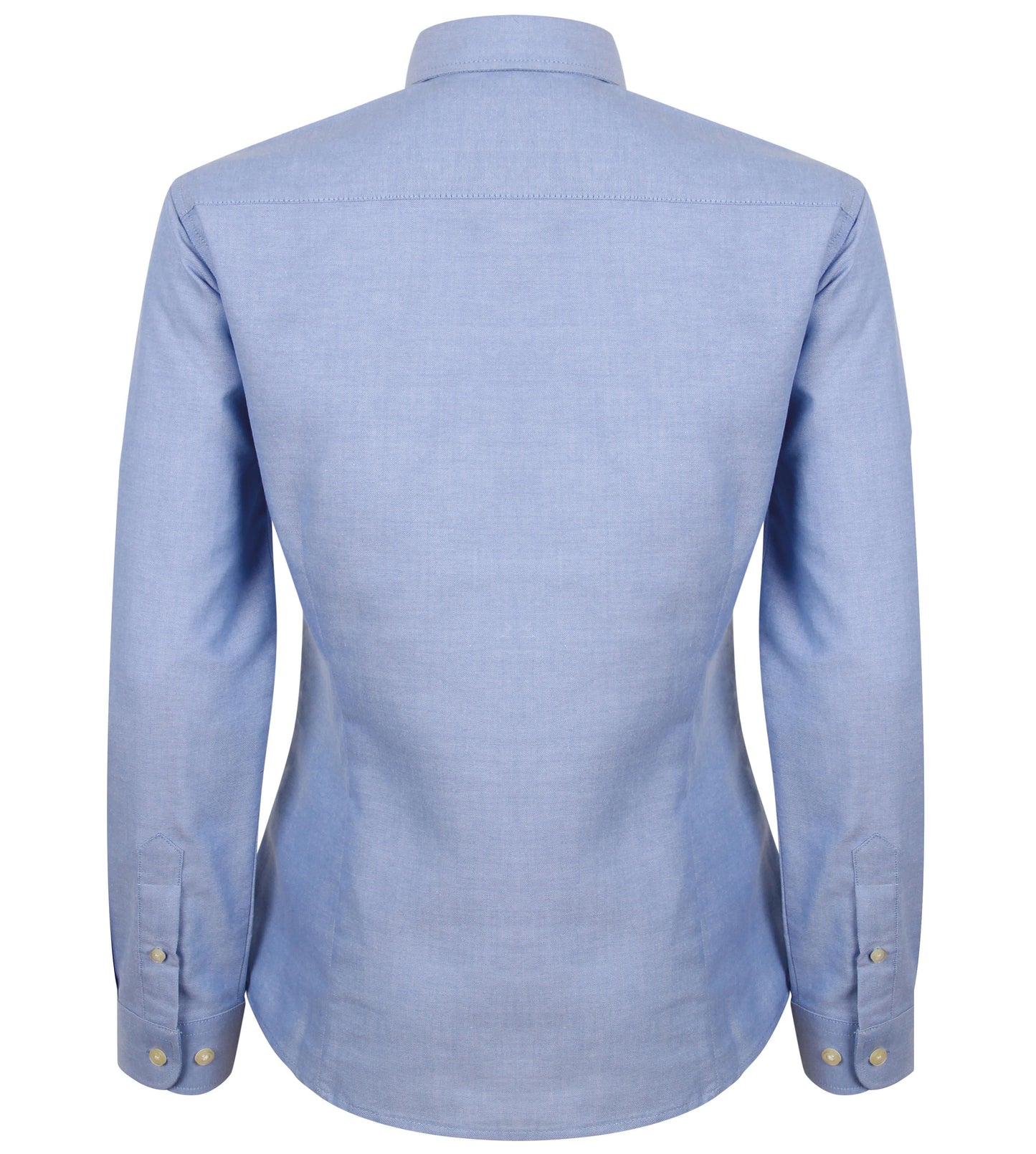 Henbury Women's Long Sleeve Oxford Shirt Fitted Wrinkle-Resistant Cotton Blend