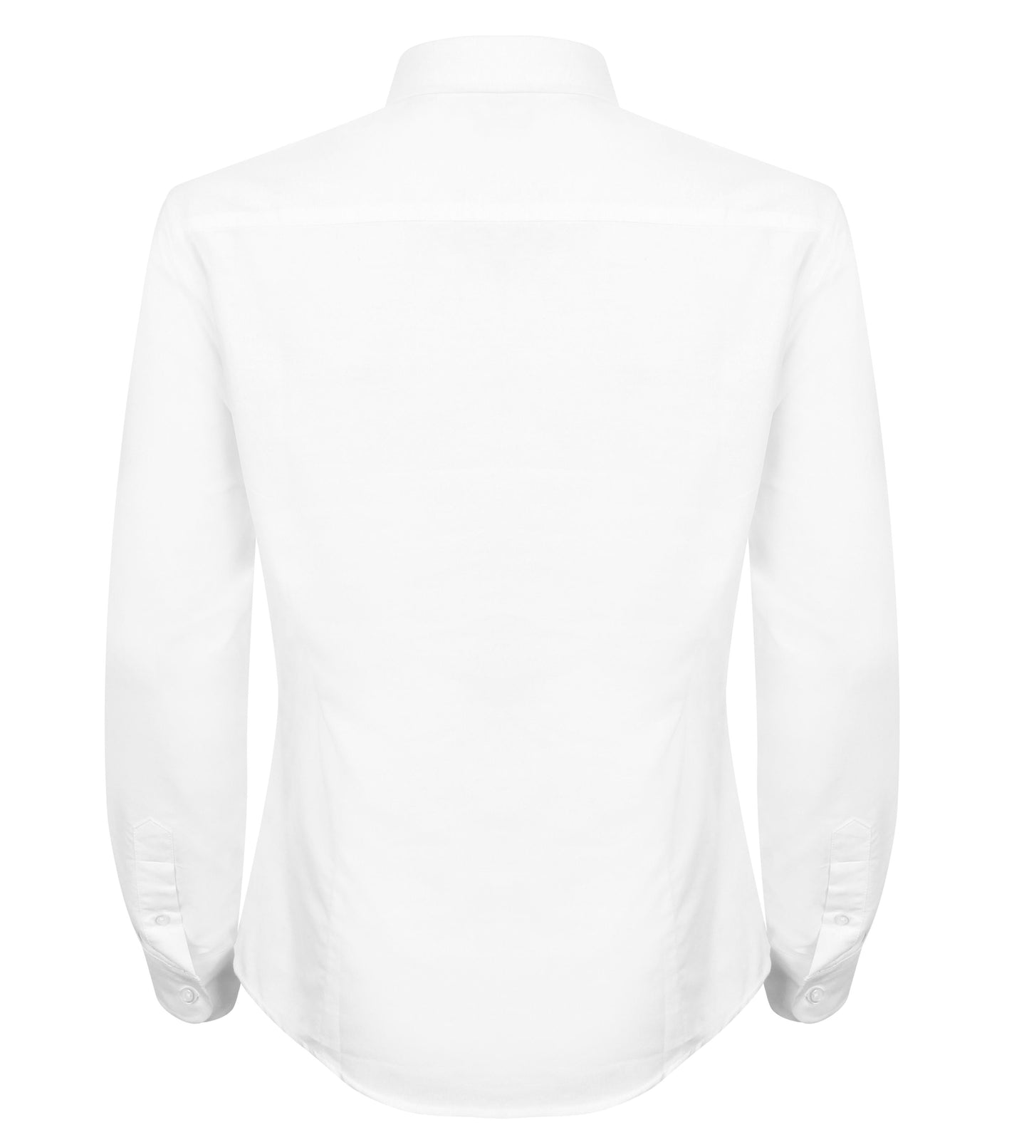 Henbury Women's Long Sleeve Oxford Shirt Fitted Wrinkle-Resistant Cotton Blend