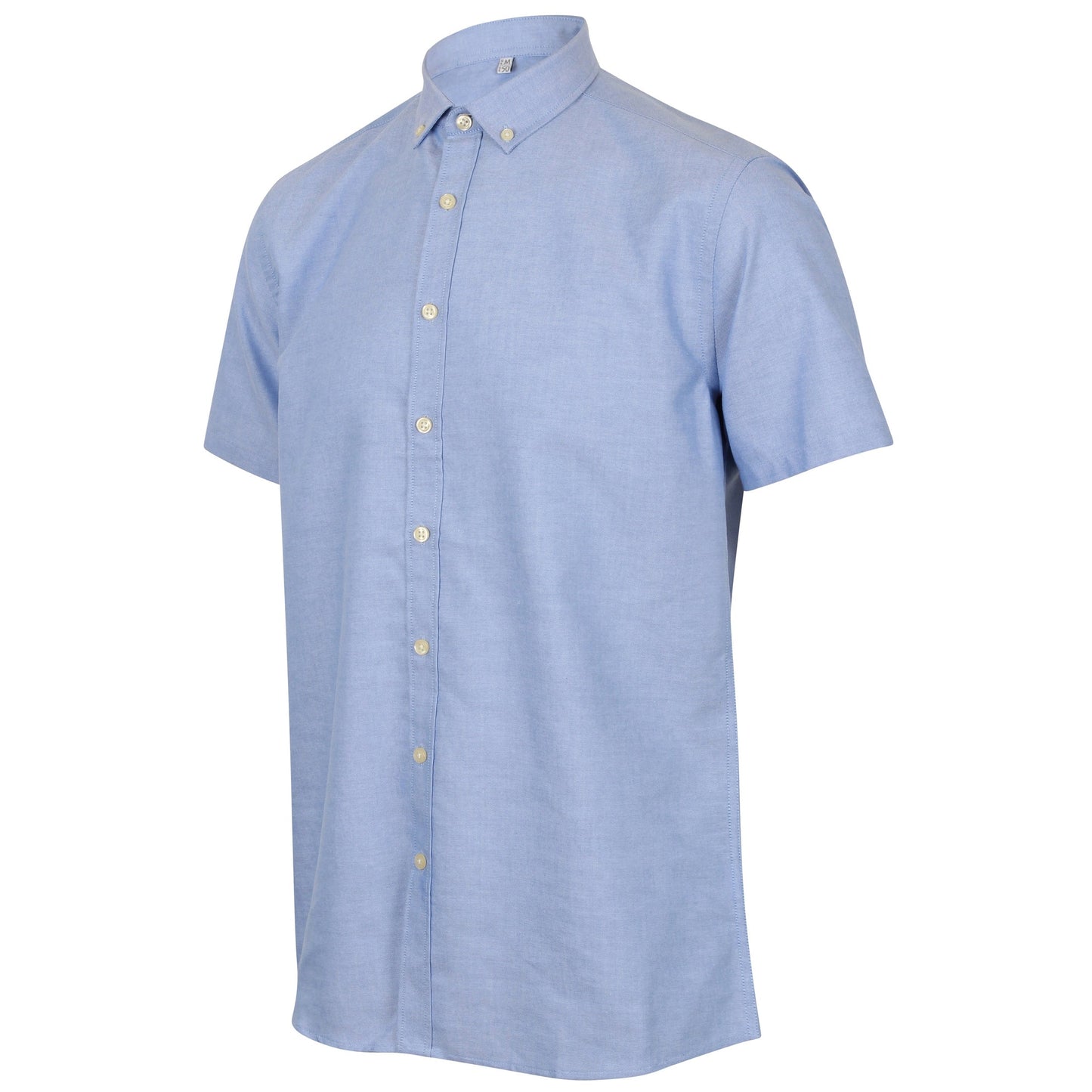Henbury Modern Short Sleeve Oxford Shirt Regular Fit Wrinkle-Resistant Cotton