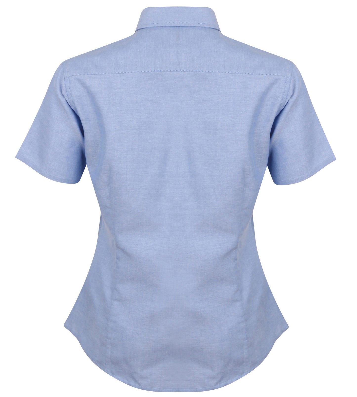 Henbury Women's Short Sleeve Oxford Shirt Lightweight Wrinkle-Resistant Fit