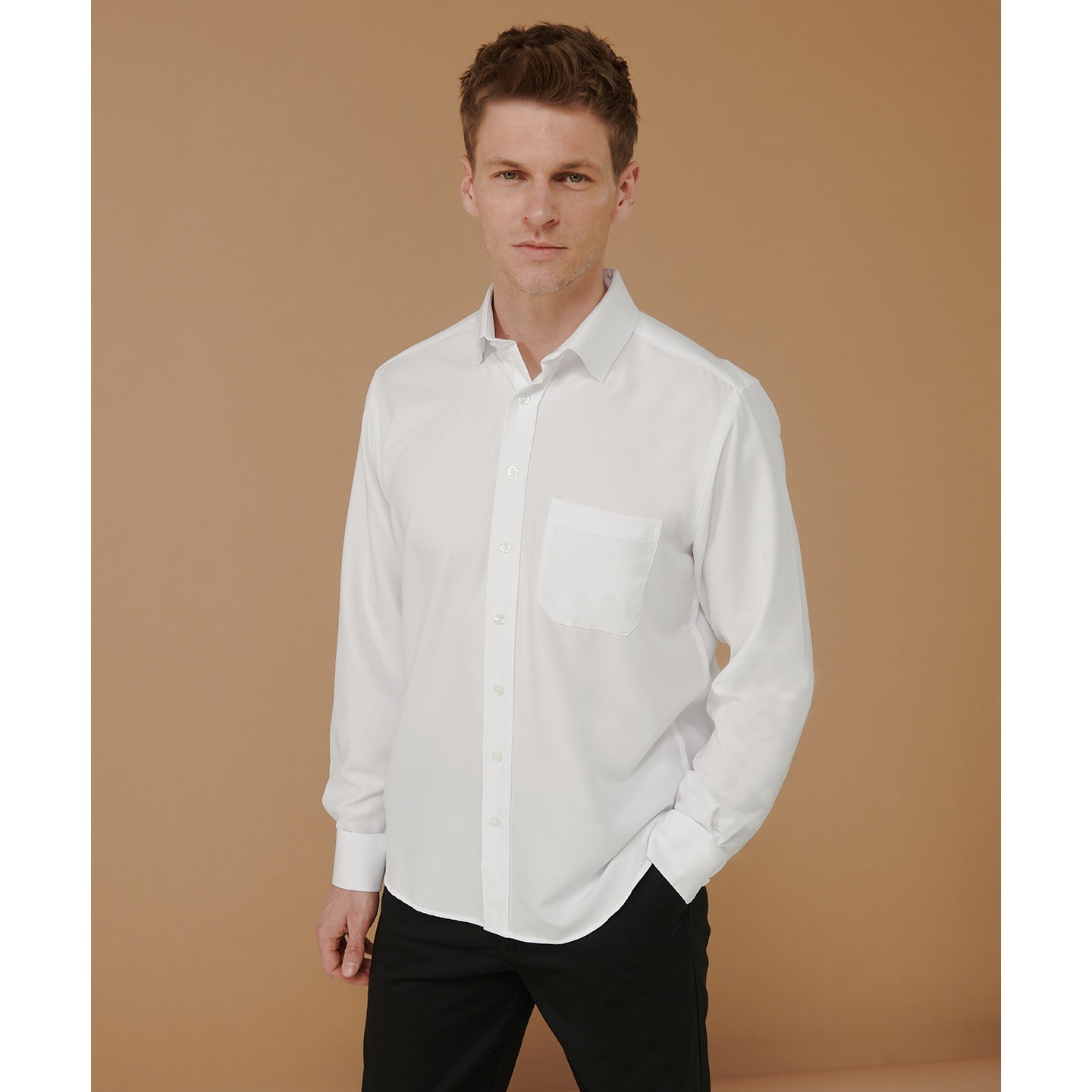 Henbury Antibacterial Wicking Long Sleeve Shirt Quick Dry Regular Fit S-4XL