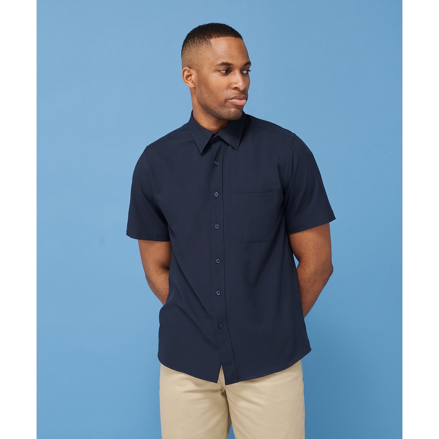 Henbury Antibacterial Wicking Short Sleeve Shirt Quick Dry Regular Fit S-4XL