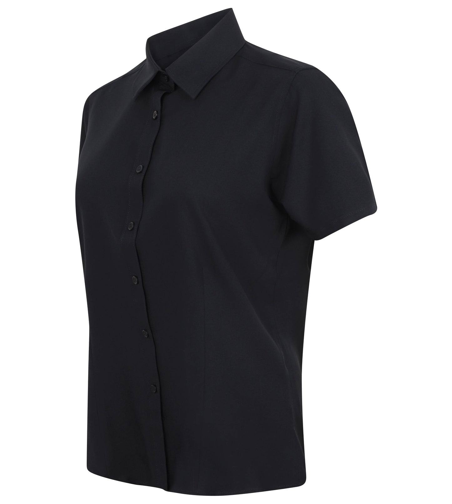 Henbury Women's Antibacterial Wicking Short Sleeve Shirt Quick Dry UVPF 50