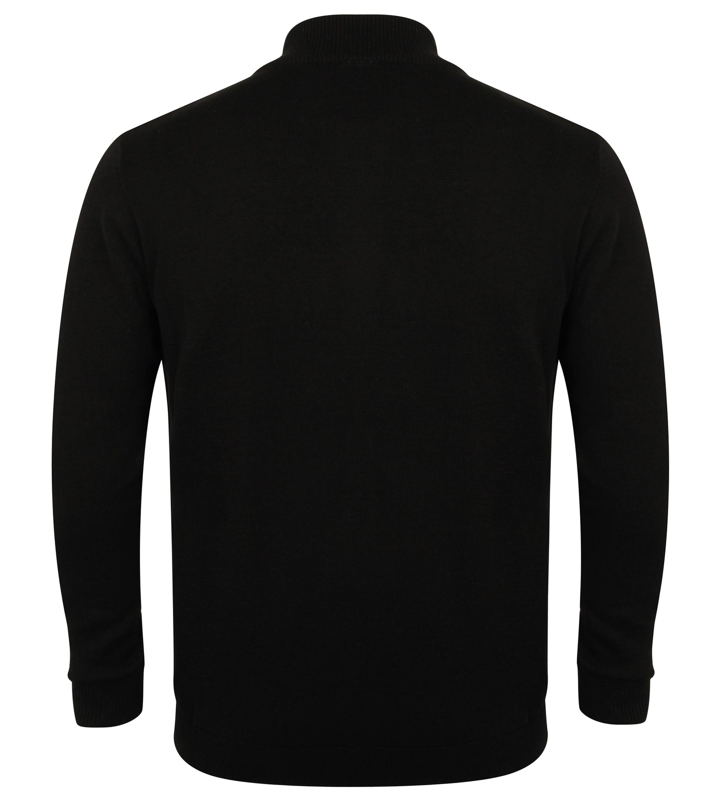 Henbury Unisex Zip-Through Knitted Bomber Cardigan with Welt Pockets